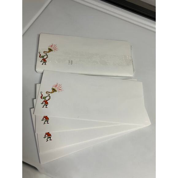 Vintage Hallmark Dr. Seuss Grinch Designed Envelopes 25+ Pack Sealed Christmas - Picture 6 of 6